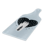 Scandinavische Folk Art Heart en Hand Snijplank (Hoek)