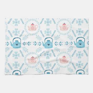 Scandinavische Folk art Hygge kerstcozy teapot Theedoek