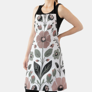 Scandinavische folk bloemen – gestileerde primrose schort