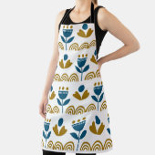 Scandinavische folkkunst naadloos patroon met schort (Insitu)