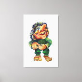 Scandinavische Funny Troll Illustratie Waterverf Canvas Afdruk (Voorkant)