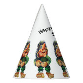 Scandinavische Funny Troll Illustratie Waterverf Feesthoedjes (Links)