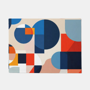 Scandinavische geometrische Abstracte kunst uit he Deurmat