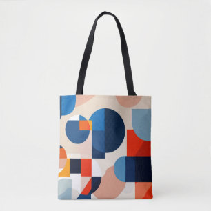 Scandinavische geometrische Abstracte kunst uit he Draagtas
