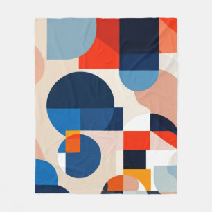 Scandinavische geometrische Abstracte kunst uit he Fleece Deken