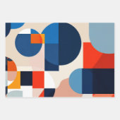 Scandinavische geometrische Abstracte kunst uit he Inpakpapier Vel (Voorkant 3)