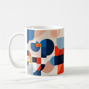 Scandinavische geometrische Abstracte kunst uit he Koffiemok