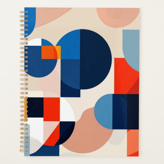 Scandinavische geometrische Abstracte kunst uit he Planner (Voorkant)