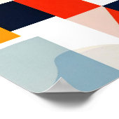 Scandinavische geometrische Abstracte kunst uit he Poster (Hoek)