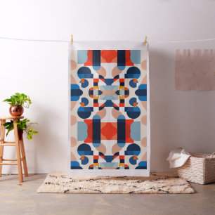 Scandinavische geometrische Abstracte kunst uit he Stof