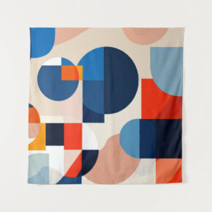 Scandinavische geometrische Abstracte kunst uit he Wandkleed