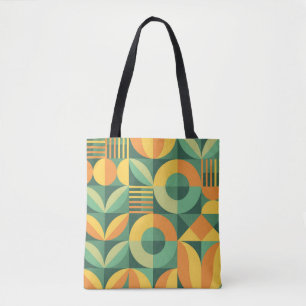 Scandinavische geometrische landbouw draagtas