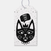 Scandinavische gezegde vrede, liefde, vreugde cadeaulabel (Voorkant)