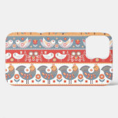 Scandinavische grenzen:  textielontwerp. Case-Mate iPhone case (Achterkant (horizontaal))