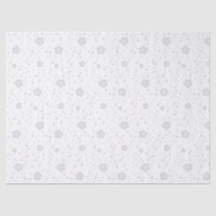 Scandinavische grijze en witte folklijn tissuepapier