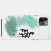 Scandinavische groene boom kunst eenvoudig modern Case-Mate iPhone case (Achterkant (horizontaal))