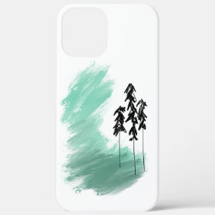 Scandinavische groene boom kunst eenvoudig modern  iPhone 12 pro max hoesje