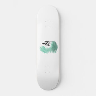 Scandinavische groene boom kunst eenvoudig modern skateboard