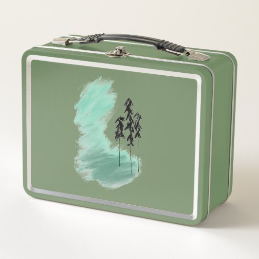 Scandinavische groene boomkunst eenvoudige moderne (Voorkant)