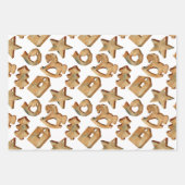 Scandinavische hedendaagse kerst inpakpapier vel (Voorkant 2)