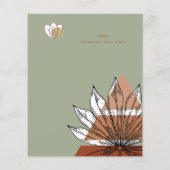 Scandinavische Japandi Abstracte Vormen BEWAAR DE (Achterkant)