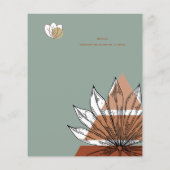 Scandinavische Japandi Abstracte Vormen BEWAAR DE Flyer (Achterkant)