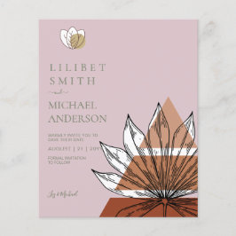 Scandinavische Japandi Abstracte Vormen RESERVEREN Flyer