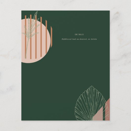 Scandinavische Japandi Abstracte Vormen SAVE THE D (Achterkant)