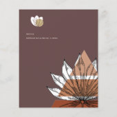 Scandinavische Japandi Abstracte Vormen SAVE THE D Flyer (Achterkant)