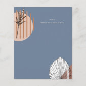 Scandinavische Japandi Abstracte Vormen SAVE THE D Flyer (Achterkant)