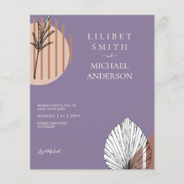 Scandinavische Japandi Abstracte Vormen SAVE THE D Flyer