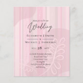 Scandinavische Japandi Modern Abstract Bruiloft (Voorkant)