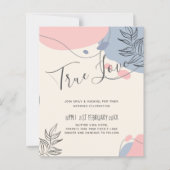 Scandinavische Japandi Modern Abstract Bruiloft (Voorkant)