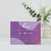 Scandinavische Japandi Modern Abstract Bruiloft Briefkaart (Staand voorkant)