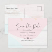 Scandinavische Japandi Modern Abstract Bruiloft Briefkaart (Voorkant / Achterkant)