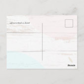 Scandinavische Japandi Modern Abstract Bruiloft Briefkaart (Achterkant)