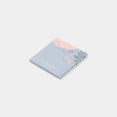 Scandinavische Japandi Modern Abstract Bruiloft Post-it® Notes (Schuin)