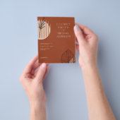 Scandinavische Japandi Moderne Abstracte Data Opsl Flyer (Hand)