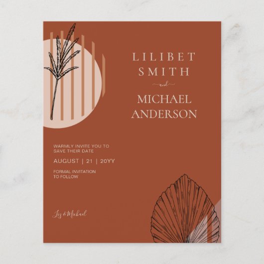 Scandinavische Japandi Moderne Abstracte Data Opsl Flyer (Voorkant)