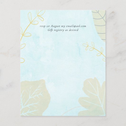 Scandinavische Japandi Moderne Abstracte Trouw (Achterkant)