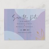 Scandinavische Japandi Moderne Abstracte Trouw Briefkaart (Voorkant)