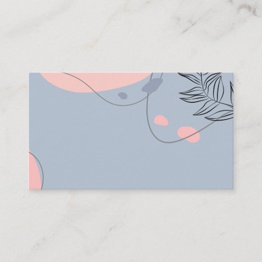 Scandinavische Japandi Moderne Abstracte Trouw Visitekaartje (Voorkant)