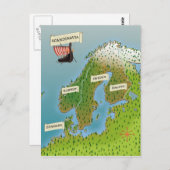 Scandinavische kaart (Voorkant / Achterkant)