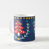 Scandinavische kerst koffiemok (Voorkant links)