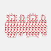 Scandinavische kerst schommelpaard patroon bedankdoosjes (Uitgevouwen)