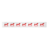 Scandinavische kerst schommelpaard patroon lint (Voorkant)