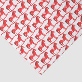 Scandinavische kerst schommelpaard patroon tissuepapier (Detail)