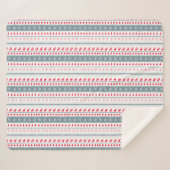 Scandinavische kerst sherpa deken (Voorkant (horizontaal))