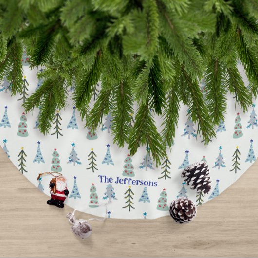 Scandinavische kerstbomen doodle kerstboom rok