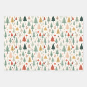 Scandinavische kerstbomen Noords Inpakpapier Vel (Voorkant 2)